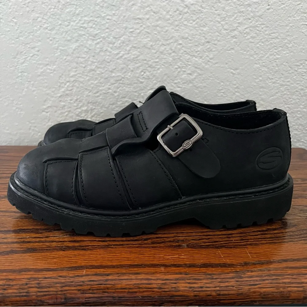 Vintage Skechers Y2K Leather Chunky Fisherman’s Sandals EU 40 Men’s 7.5